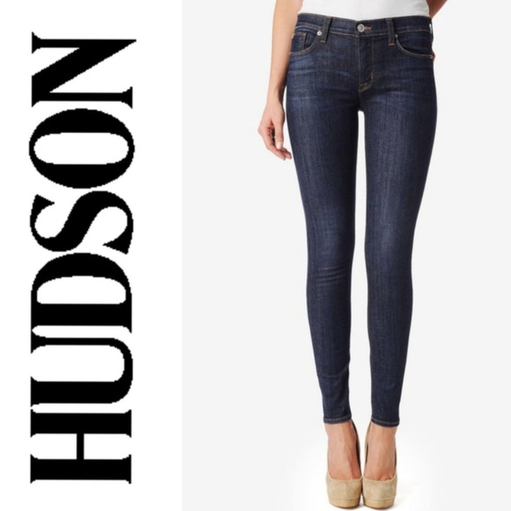 Dark Wash Hudson Jeans - Nico Super Skinny Midrise